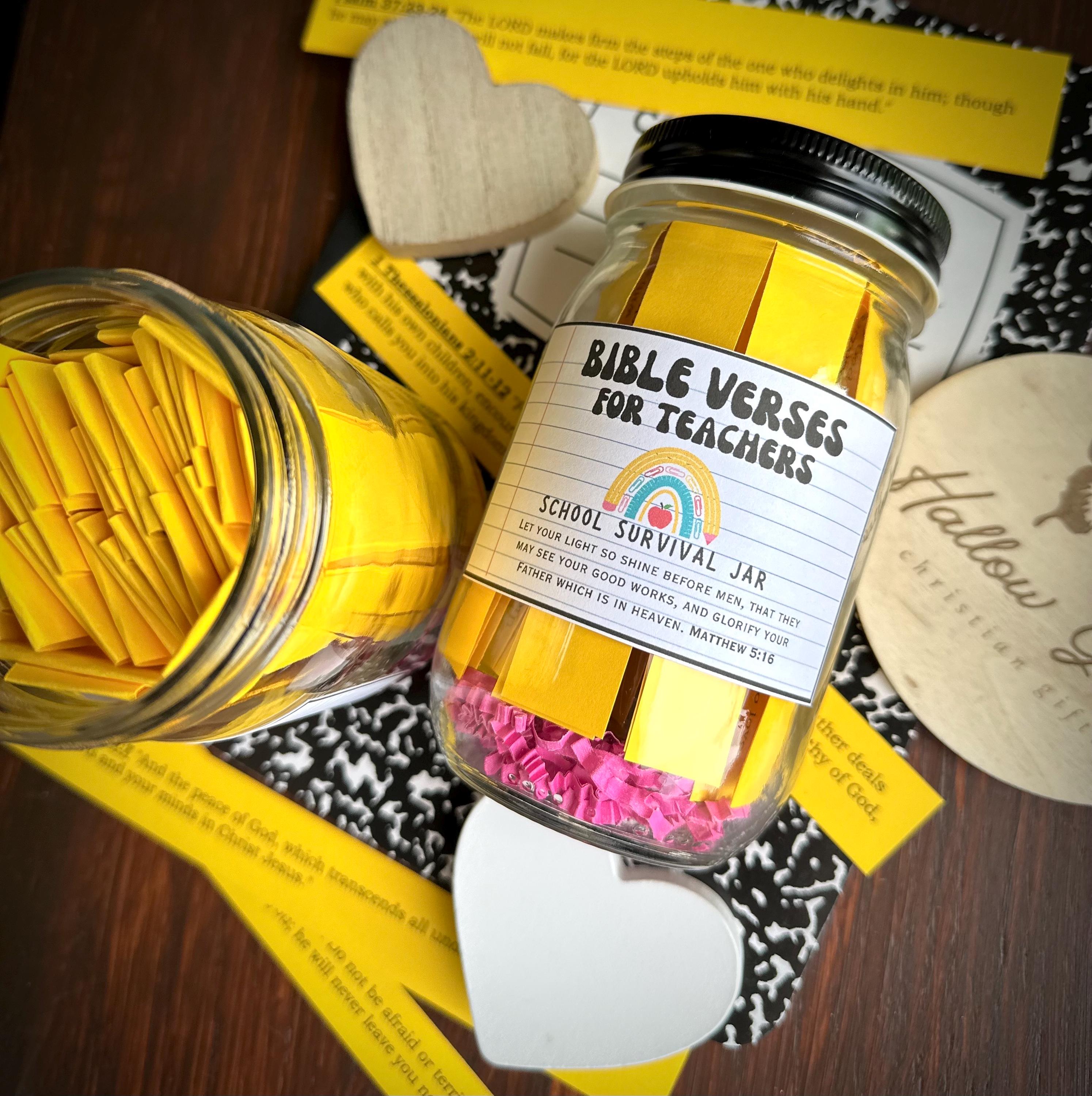 Teacher Gift Jar, Back to school, school year encouragement, Meet the teacher, teacher appreciation,  Teacher Christmas Birthday Gift
