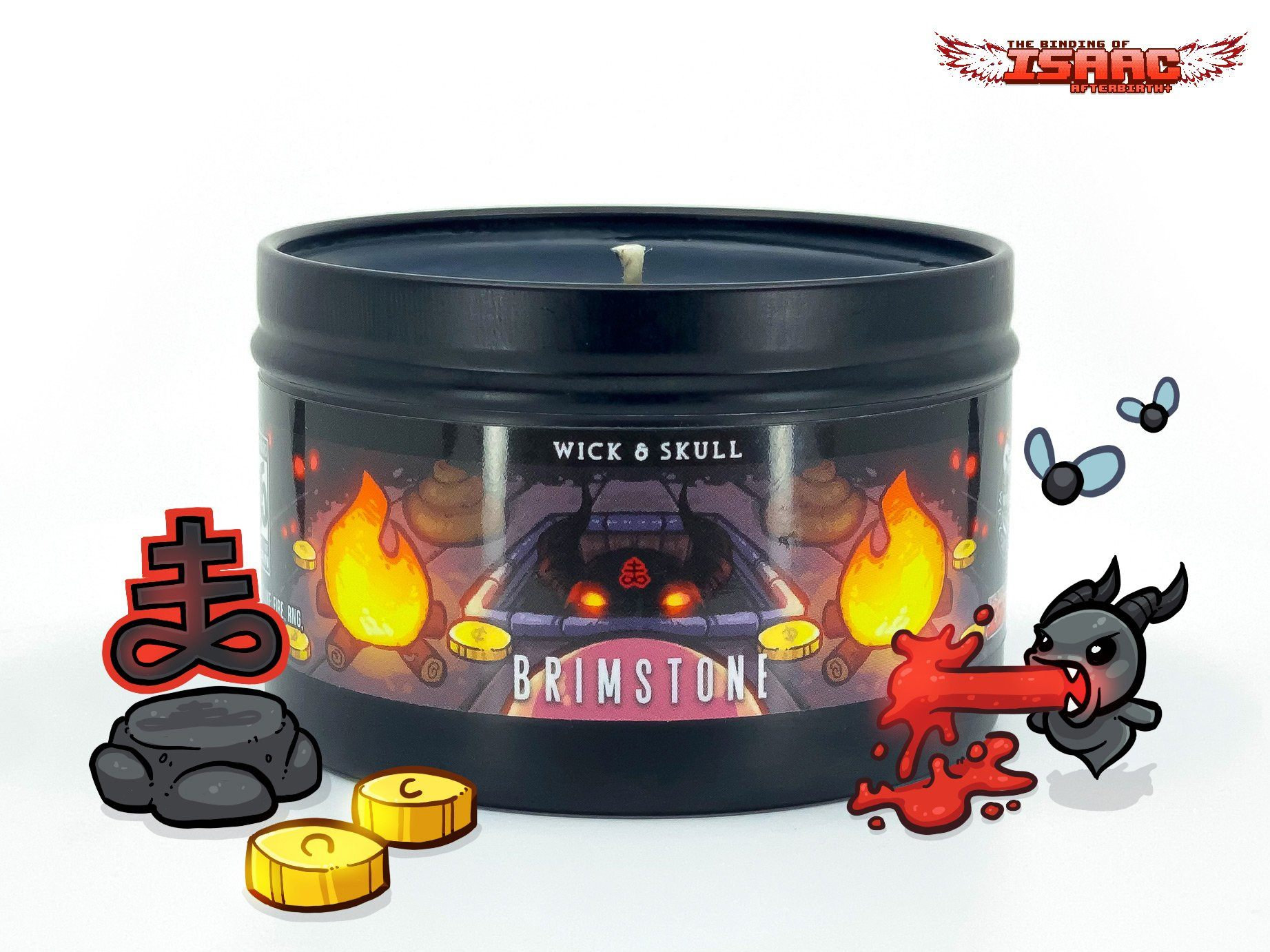 Brimstone Official Binding of Isaac Candle Etsy