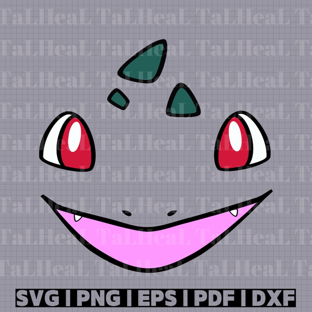 Bulbasaur Face Design / Bulbasaur Pokemon Svg / Bulbasaur Png Etsy Bulbasaur Face Design / Bulbasaur Pokemon Svg / Bulbasaur Png Etsy