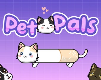 Twitch Goal Widget - Cat and Dog Pet Pals Theme for Donations and Subathons