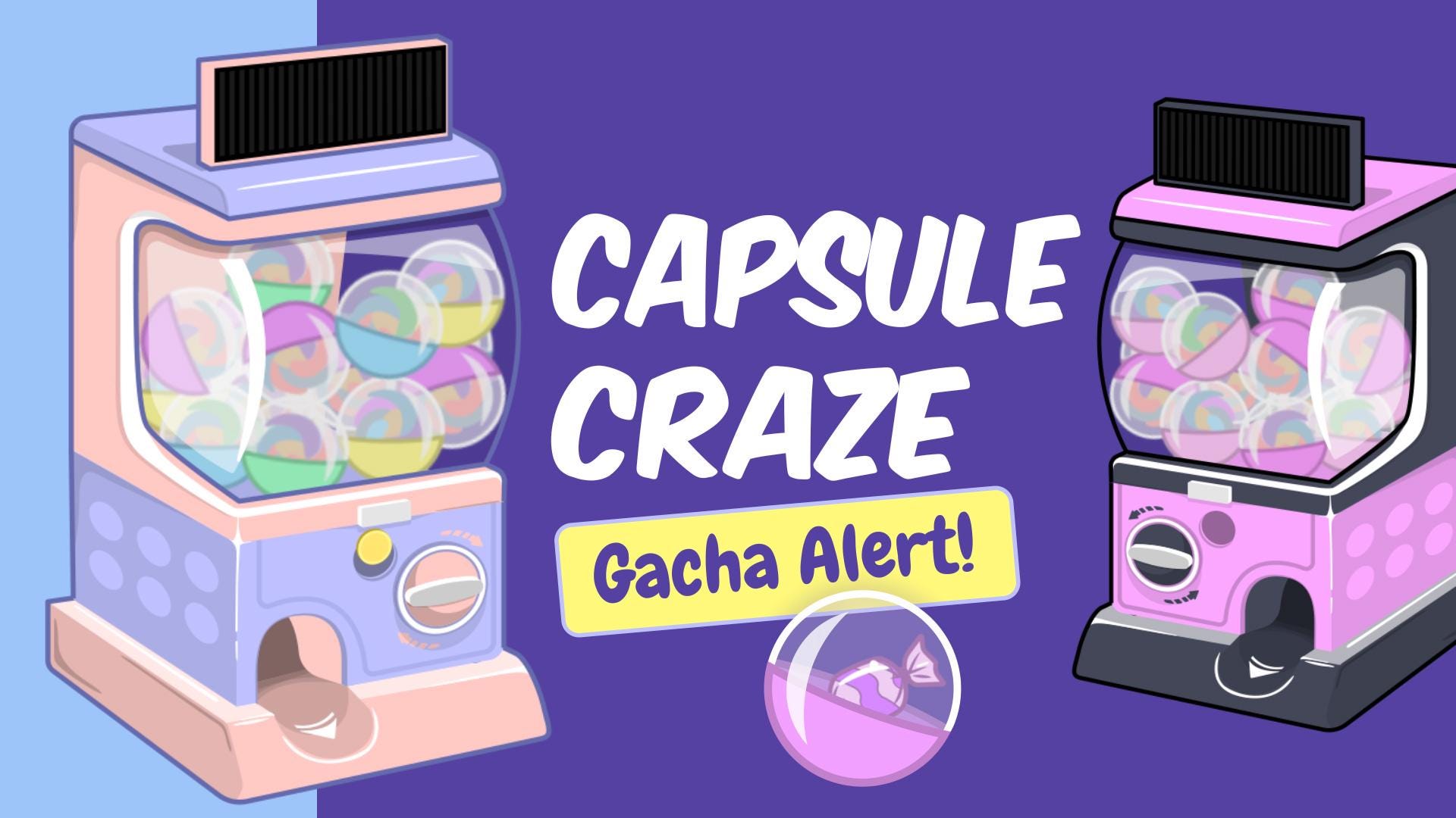 Alerta animada de Twitch de la máquina Gacha de Capsule Craze - Sistema ...