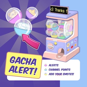 Capsule Craze Gacha Machine Twitch Alert - Channel Point System