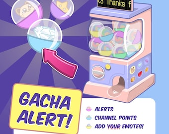 Capsule Craze Gacha Machine Twitch Alert - Channel Point System