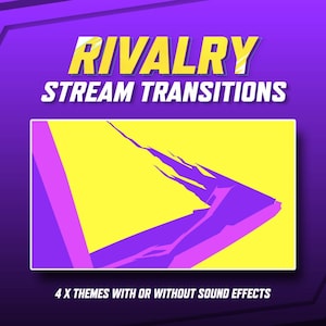 Rivalität Stinger Übergang - Anime Lila, Pink, Dunkel und Teal Grün Farben