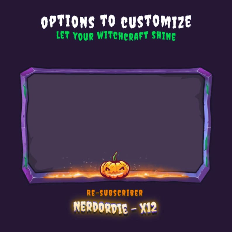 Halloween Animated Twitch Overlays and Alerts - Wicked Stream Package ...