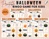 Halloween BINGO Game, Printable Halloween Game For Kinds, Fun Halloween Party Game, Halloween Bingo Game for Children, Instant Download