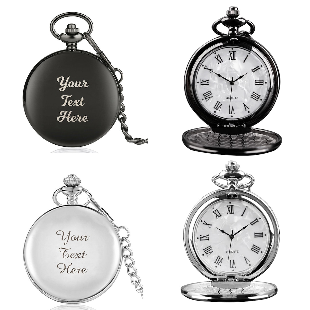 Groomsmen Gifts, Groomsmen Pocket Watch, Personalized Cufflinks