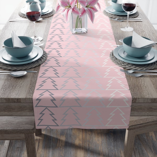 Pink Table Runner Etsy