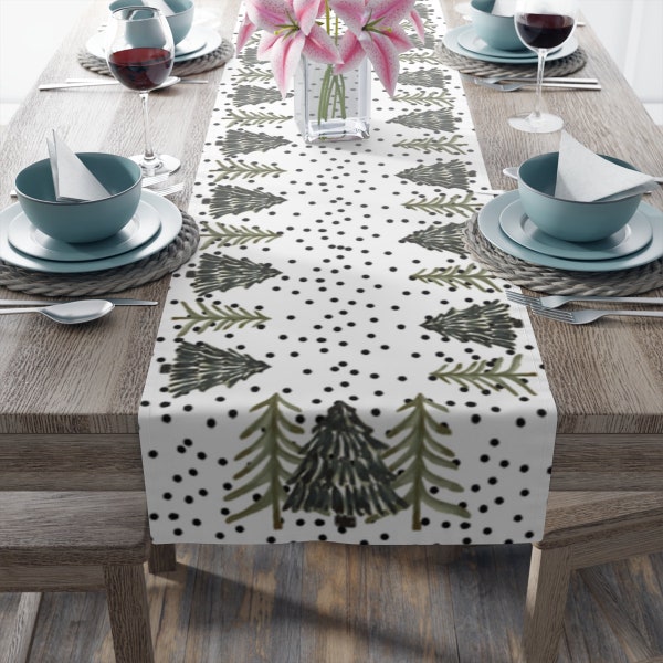 Winter Table Runner Etsy
