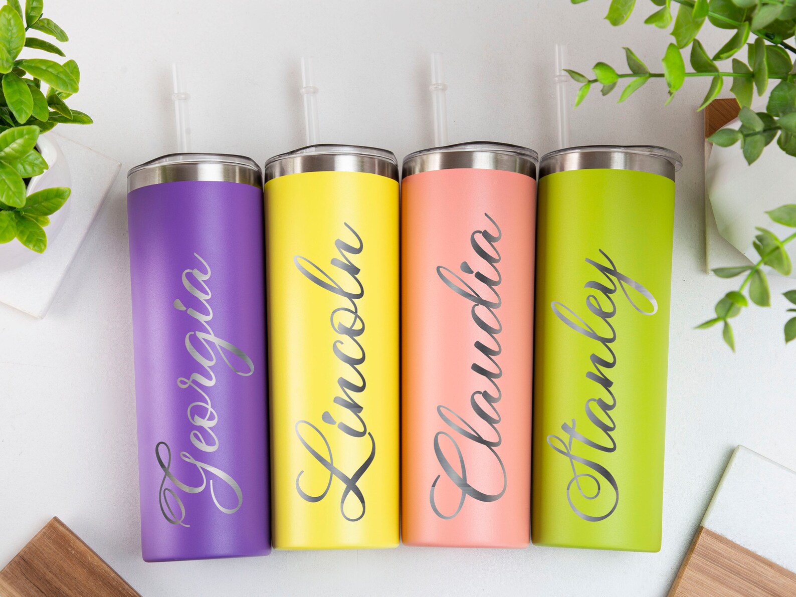 Personalized Skinny Tumbler Engraved Skinny Tumbler With Etsy