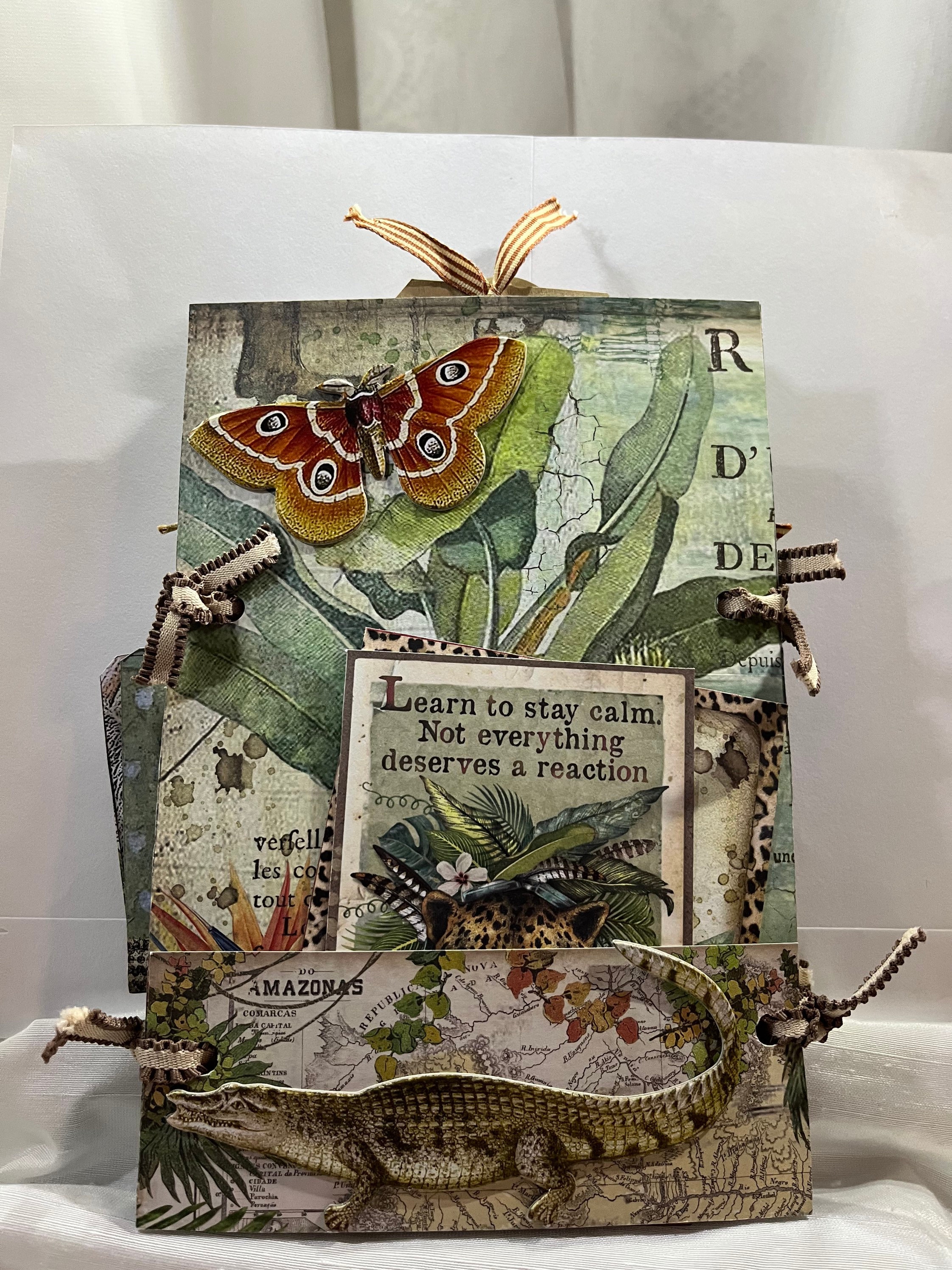 Handmade, Journal, Animal Print, Animal Print Journal, Tag Book