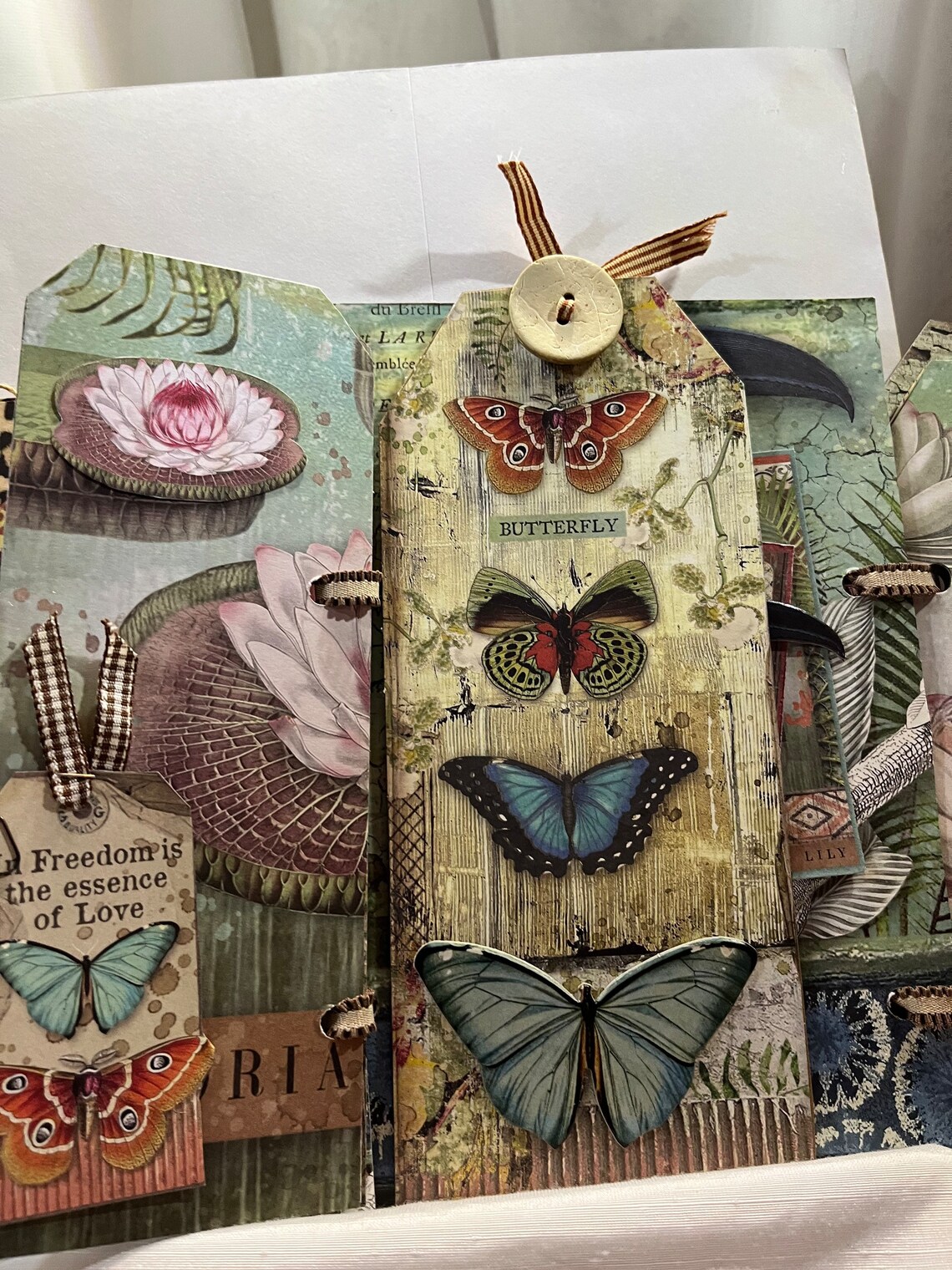 Handmade, Journal, Animal Print, Animal Print Journal, Tag Book