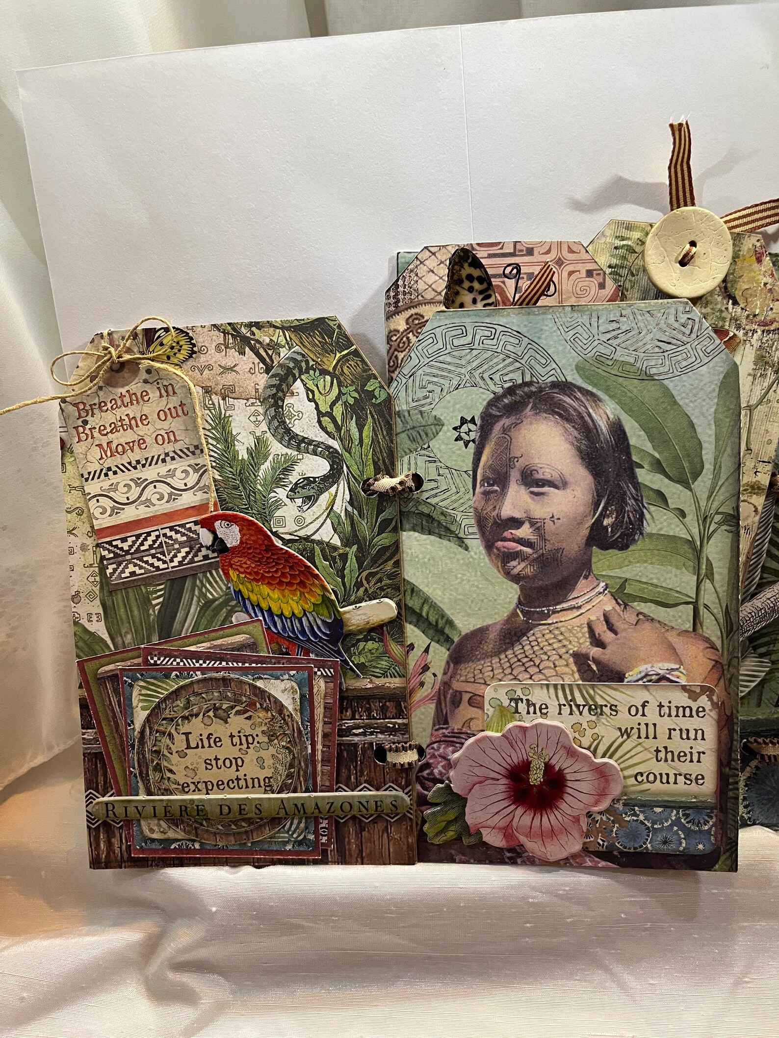 Handmade, Journal, Animal Print, Animal Print Journal, Tag Book