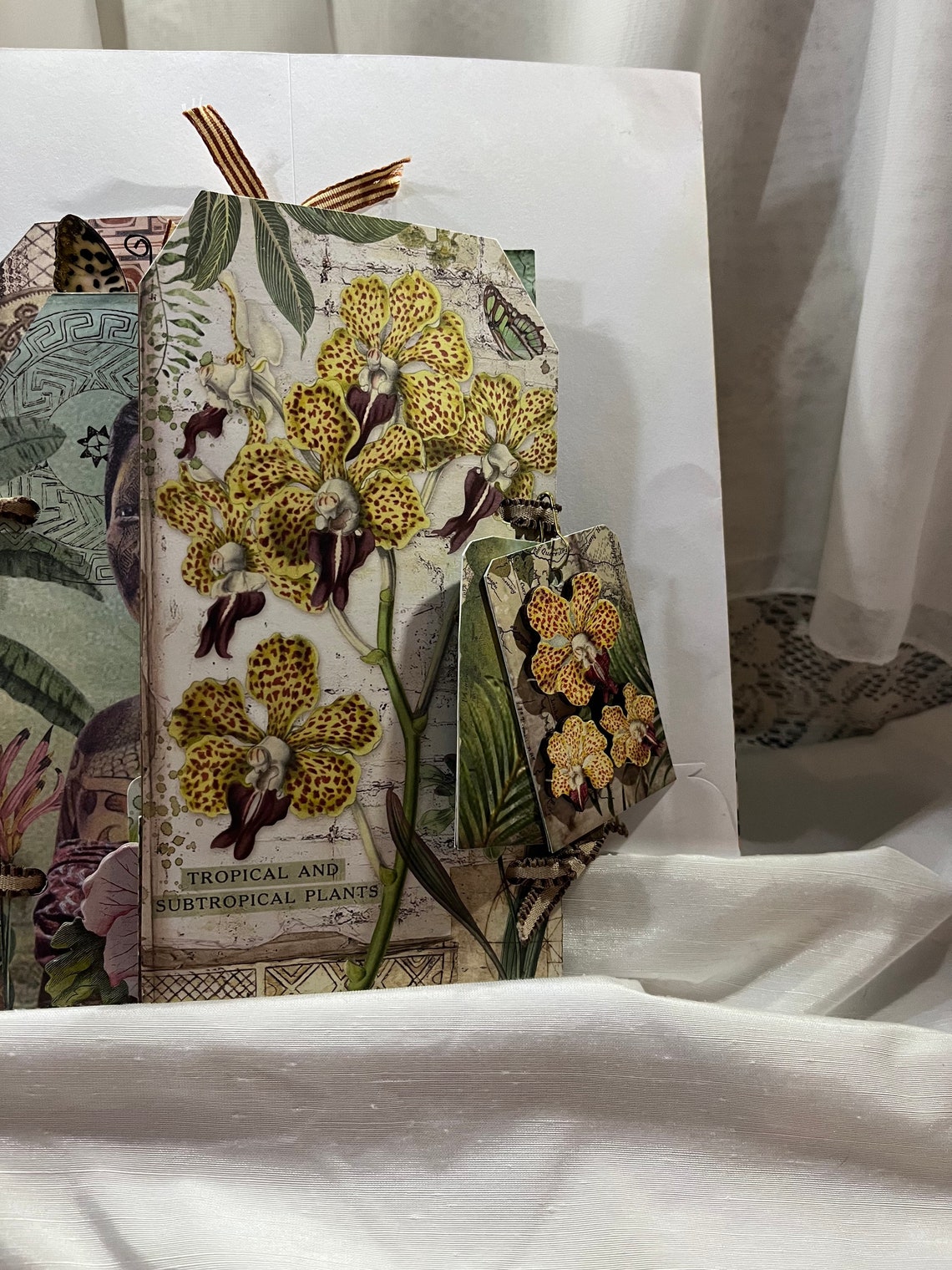 Handmade, Journal, Animal Print, Animal Print Journal, Tag Book