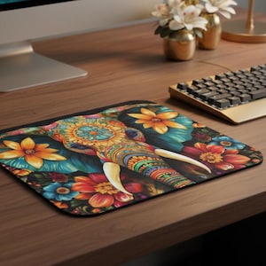 bo hemian, animalful, o ffice, mousepade, colorous, natu re, elephantful, anim als, e lephant, art istic, gifted offices, gifted for womene