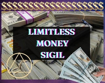 POWERFUL MONEY Sigil, Limitless Money, Fast Money Spell, Money Abundance Sigil Magick, Extreme Money