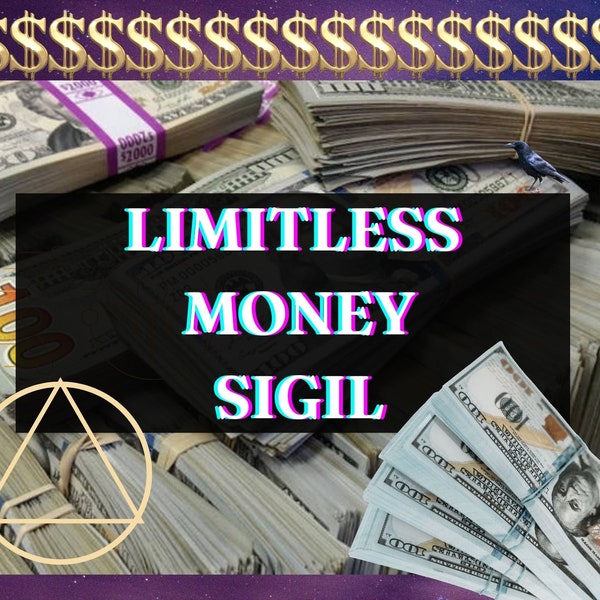 POWERFUL MONEY Sigil, Limitless Money, Fast Money Spell, Money Abundance Sigil Magick, Extreme Money