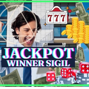 WIN EVERY TIME You Play, Lottery & Games of Chance Sigil Magick, Manifest Winning Big, Take Home the Jackpot, Money Sigil Magick