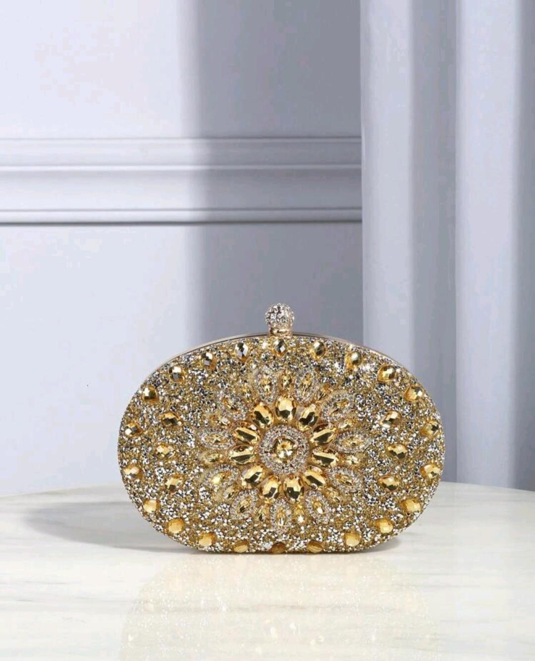 Sparkling Luxurious Rhinestone Handbag (gold) - Etsy