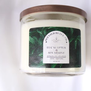 Scented By Ley, Co. Eucalyptus & Spearmint 3-wick Scented Candle
