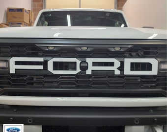 2022-2026 Ford Bronco Raptor Grille Letters - vinyl decals graphics stickers