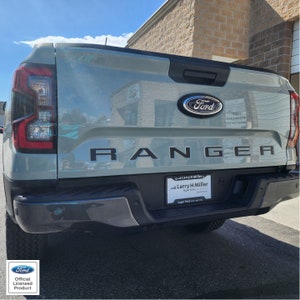 Adesivos de vinil com letras para porta-malas do Ford Ranger 2024-2025
