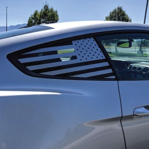 2015-2022 Ford Mustang Quarter window flag USA