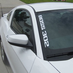 Ford Mustang Boss 302 Side Windshield Decal