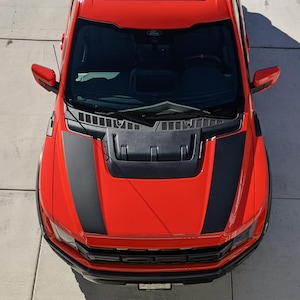 2021-2023 Ford Raptor Dual Hood Graphics Vinyl Stripes Decals