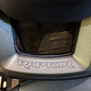 2017 - 2018 Ford Raptor Steering wheel lower decal