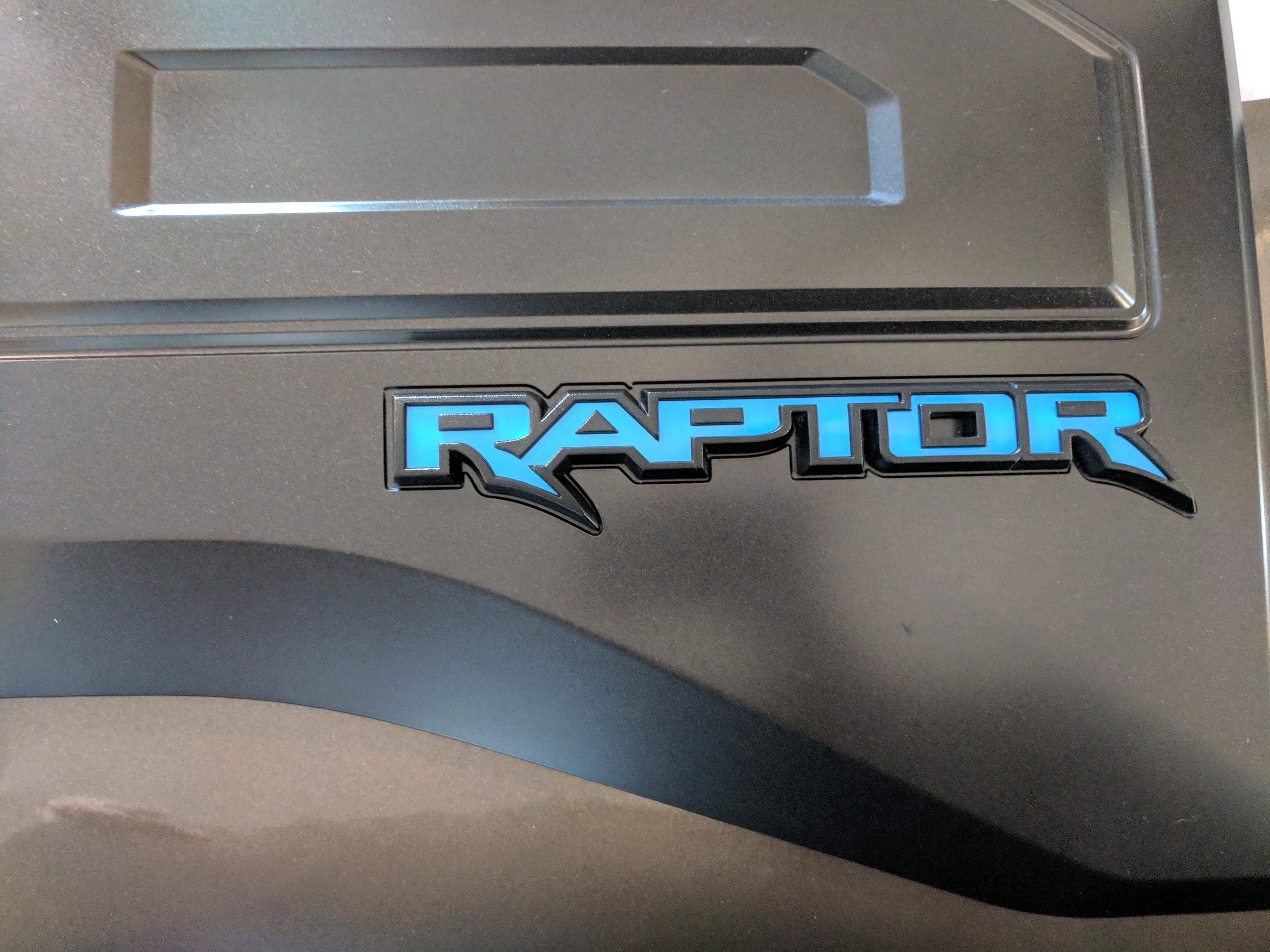Rocky Mountain Graphics Rear Emblem Reflective Overlay Vinyl Decal For 2017 Ford Raptor F-150