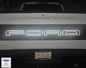 Contornos de letras para portón trasero de la Ford F150 Raptor 2024-2026 - Calcomanías de vinilo reflectantes