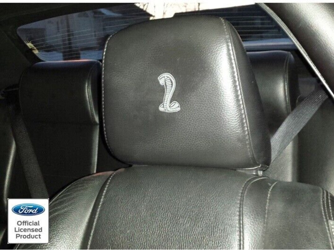 5x Flying Heart Symbol Angel Wings Headrest Leather Stickers