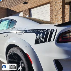 Fits 2015-2024 Dodge Charger Scat Pack Hockey W bee Graphics Stripe Vinyl Decal