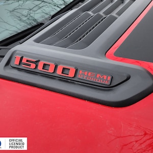 Past 2019-2024 RAM REBEL 1500 Kapembleem Hemi Etorque Vinyl Sticker Voor Sport Kap