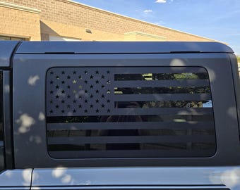 fits 2021-2026 Ford Bronco Window American Flag Decal