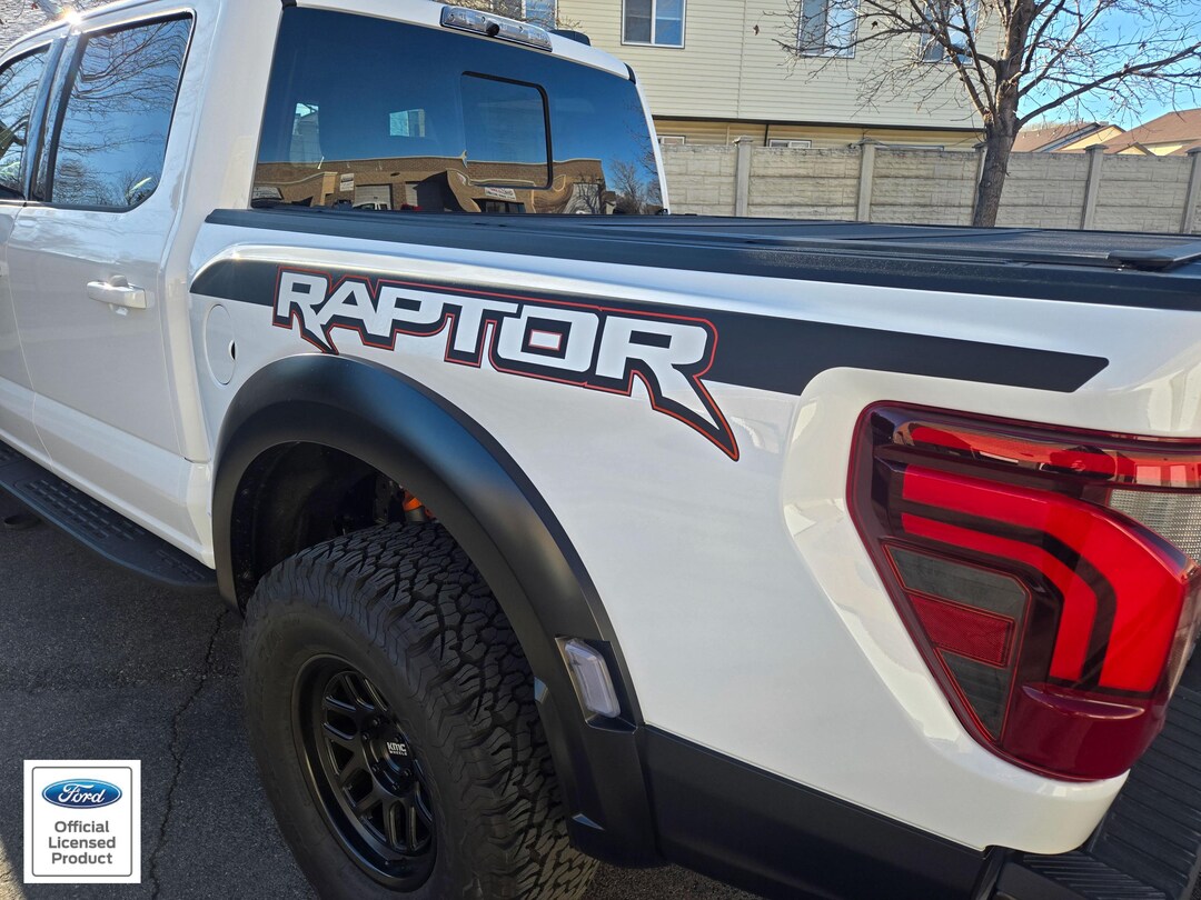 2021-2026 Ford F-150 Raptor Factory Style Bed Graphics With Outlines ...