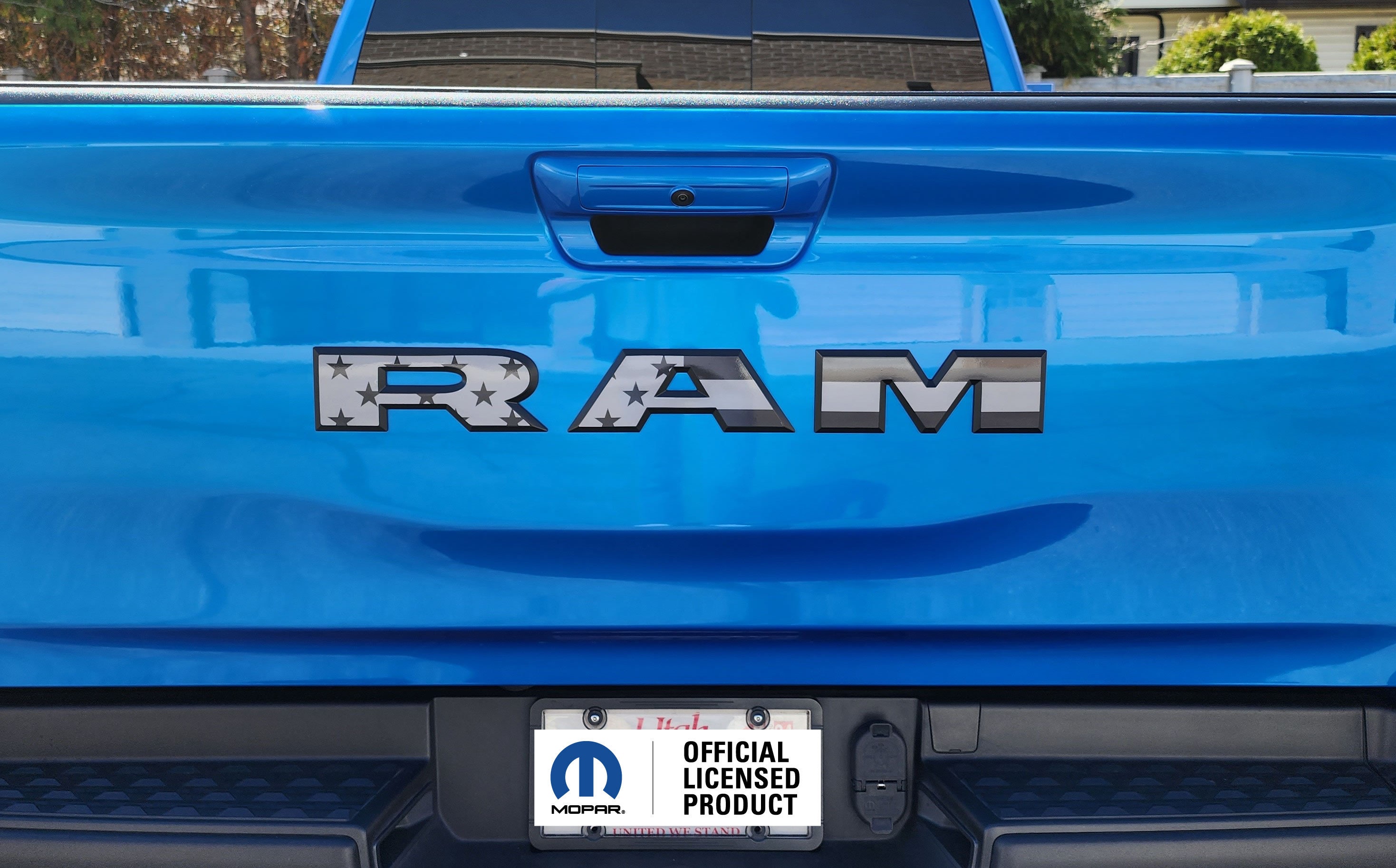 FITS 2025 Ram RHO Tailgate American Flag Ram Emblem Overlay Decals ...