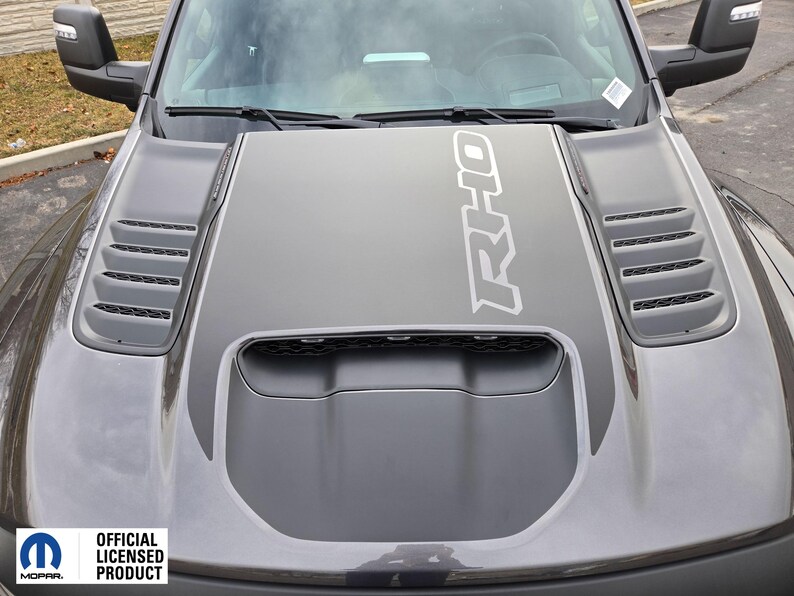 Fits 2025 Ram RHO Hood Graphics With RHO Cut Out Vinyl Decals Stickers ...