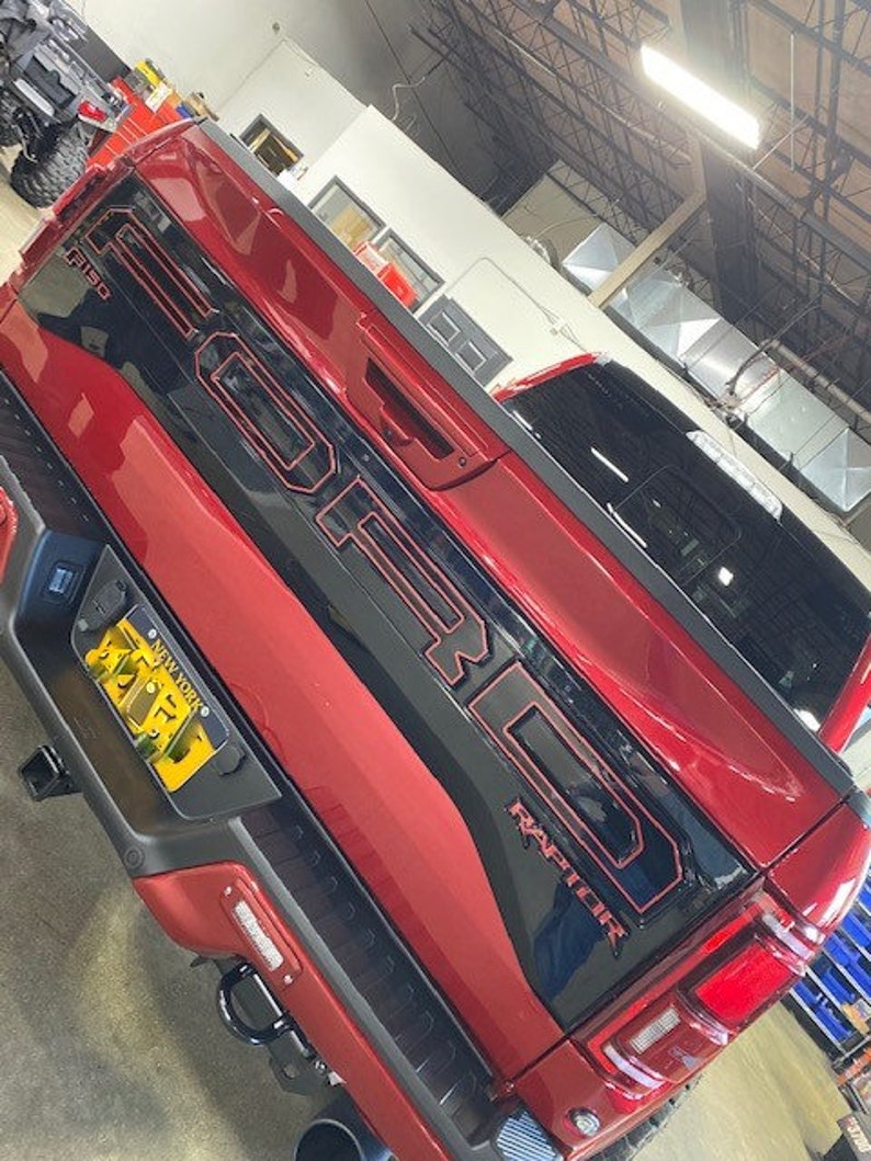 2017-2020 Ford Raptor Tailgate Letter Outlines Vinyl Decals - Etsy