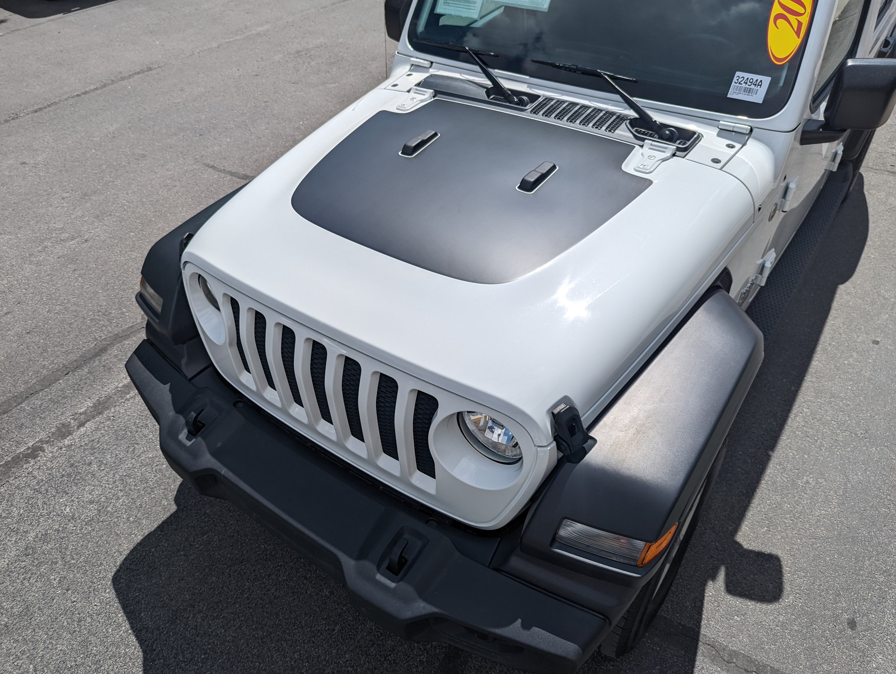 2024 Jeep Wrangler Willys フードストライプグラフィックビニール