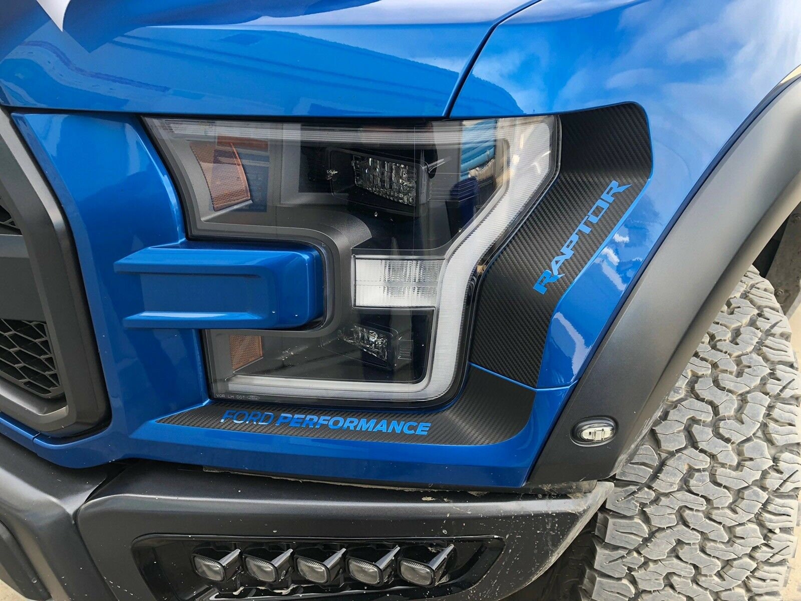 2017-2020 Ford Raptor Headlight Accents W/ FORD PERFORMANCE & RAPTOR - Etsy