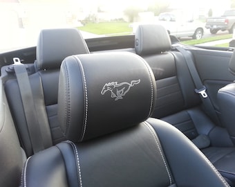 Ford Mustang Hoofdsteun Pony Contouren Stickers (2)