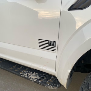 Fits Ford Raptor door - American US Flag vinyl decals