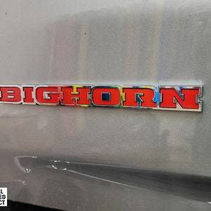 Pour 2019-2024 2500/3500 Ram bighorn autocollant en vinyle incrusté d&#39;emblème de hayon