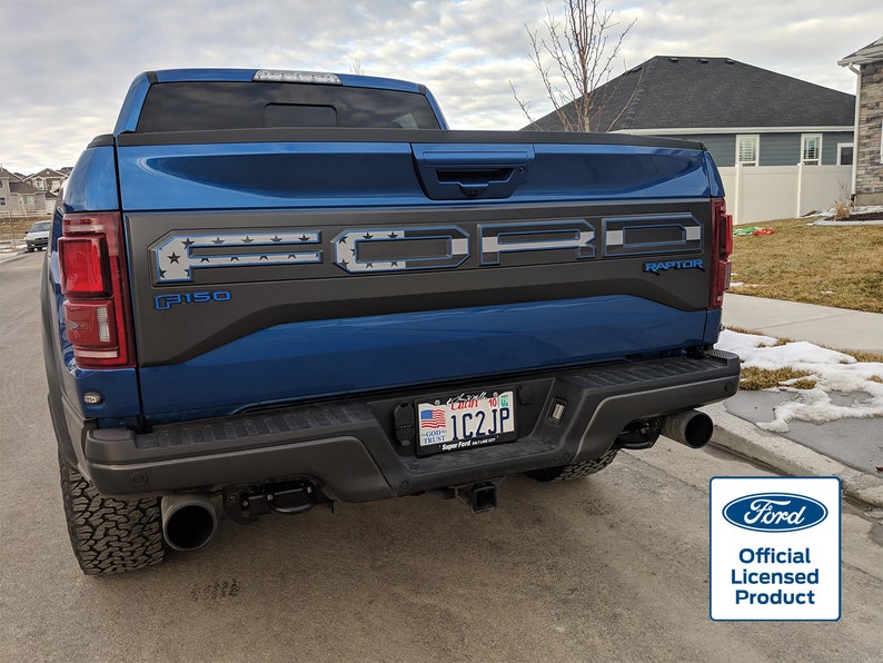 2017-2020 Ford Raptor Subdued Flag Tailgate Letters W/ - Etsy