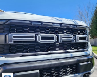 2021-2023 Ford Raptor grill Letter With Outlines Vinyl Decal