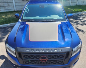 Se adapta a gráficos de capó de vinilo con contornos para Nissan Frontier 2022-2024