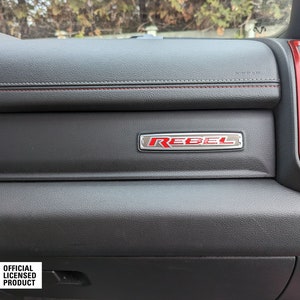 fits 2019-2025 Ram Rebel dash emblem inlay vinyl sticker
