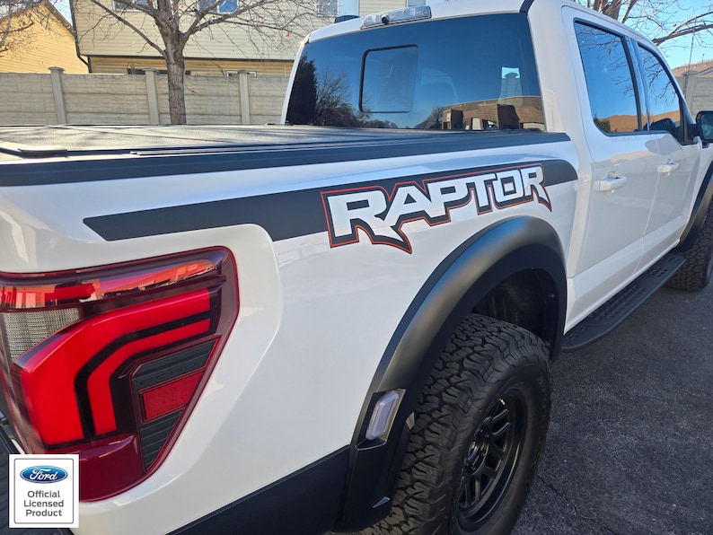 2021-2026 Ford F-150 Raptor Factory Style Bed Graphics With Outlines ...